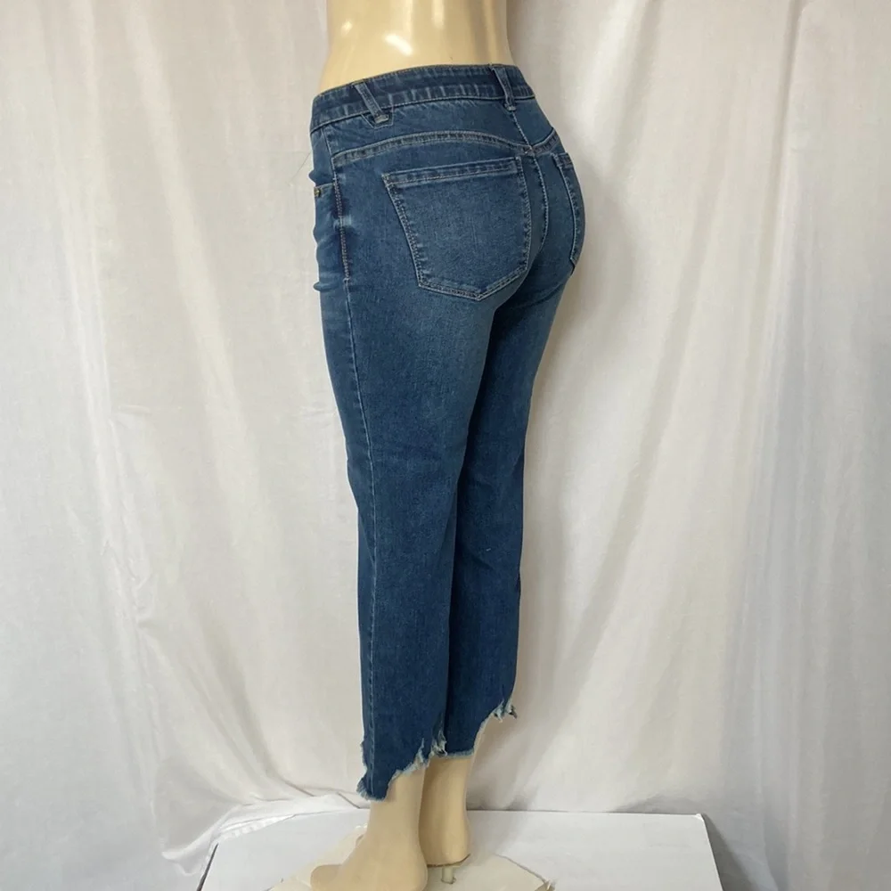 DEMOCRACY Jean Women’s Tummy Control Size 6 Chew Hem Straight Leg NWOT - Picture 7 of 9